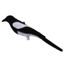 Flocked Realistic Lifelike Calling Magpie Decoy Hunting Decoying