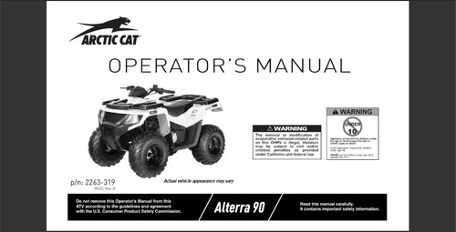 2023 artic cat alterra atv - 2023,