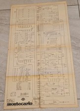 Nordamatic Montecarlo Pinball Table Schematics Sheet in Excellent Condition.