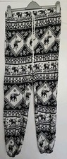 Thai Elephant Ethnic Baggy TROUSERS UK 10 12 Mandala Hippie Design Yoga Cotton