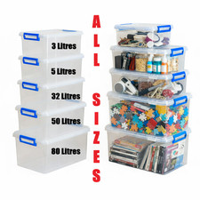 Clear Plastic Storage Boxes
