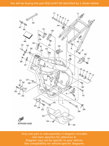 Yamaha bracket footrest - yamaha, bracket,