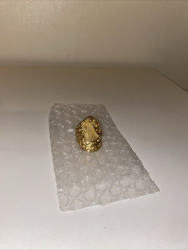 Gold plated saddle ring - saddle,