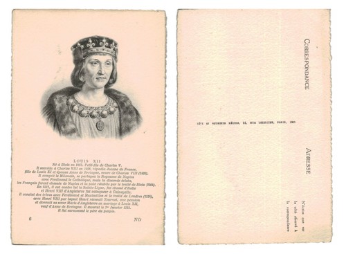 Vintage postcard king - -, louis