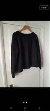 Black Junper Knitted Womens Size M  UK Long Sleeve