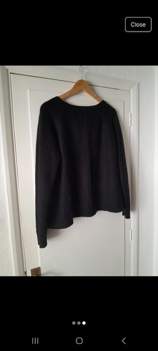 Black junper knitted - black,