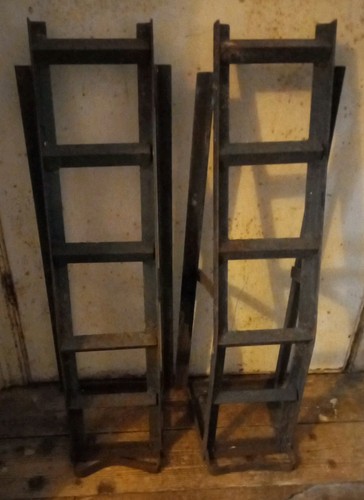 Pair heavy duty steel metal - 2,