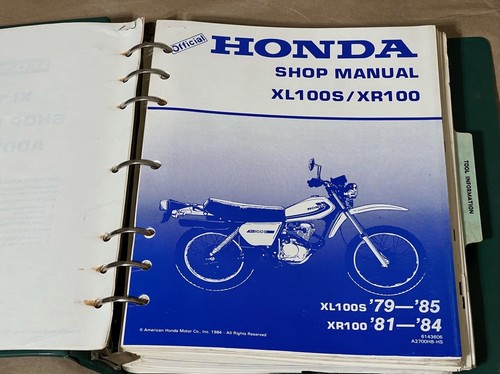 Honda xl100s 84 xr100 - xl100s, 81-84