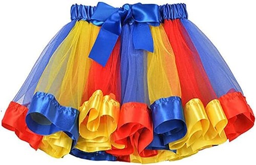 Layered rainbow ribbon tutu - rainbow,