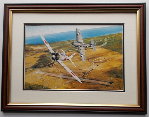 Aircraft print framed - framed, zero
