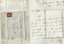 1851 COMMERCIAL St SUB PO ON NEWPORT MON LETTER TO R WILSON GLOUCESTER RE FARM