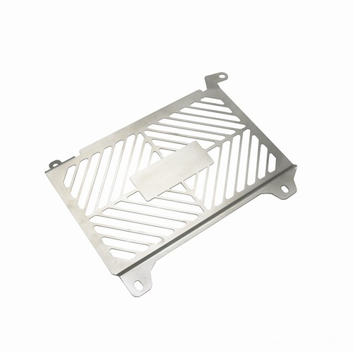 Silver radiator grille guard - silver,