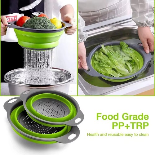 Silicone folding drain basket - drain,