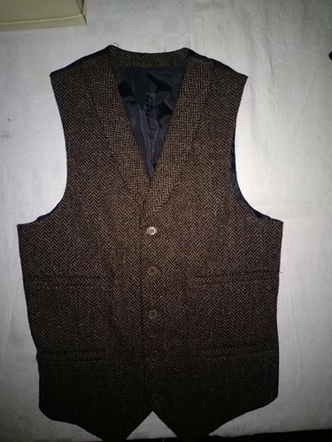 Men harris tweed vest - men,