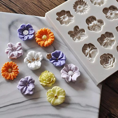 Silicone flower lace fondant - silicone,