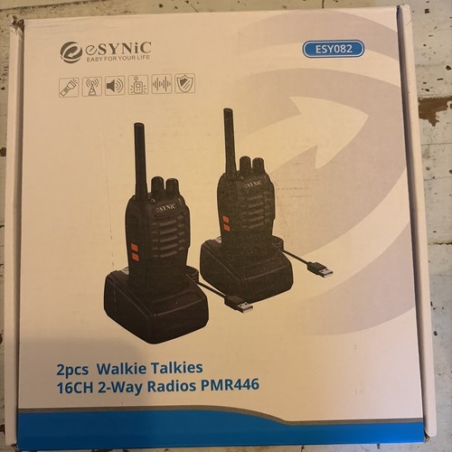 Esynic walkie talkies - 2, pack
