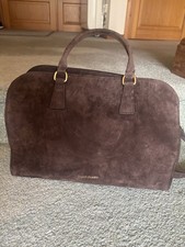 Russell & Bromley Rebound Tote Bag In Chocolate Suede. Immaculate Condition