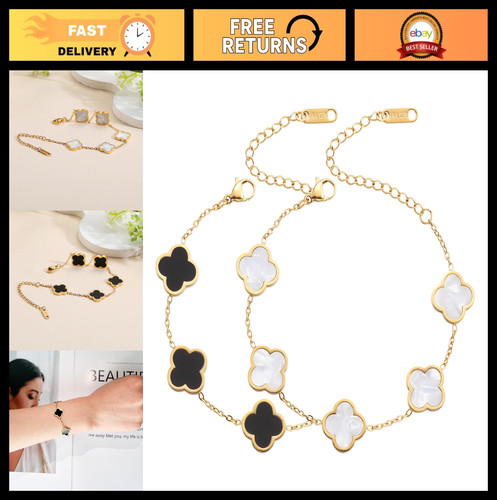 18k gold plated clover lucky - 18k,