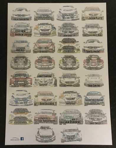 Btcc word posters various - word, a3