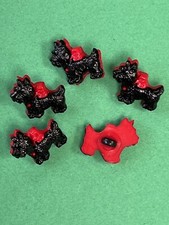 Scotty dog button x5