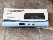 HDMI 4x1 Quad Multi Viewer Switch 4x1, Quad With Seamless HDMI Switch Full HD