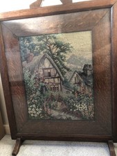 Vintage Wooden Embroidered