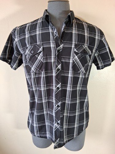 Mens black and white - mens, plaid