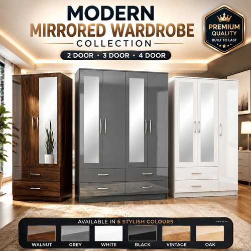 Mirrored door assembled - 2, 3