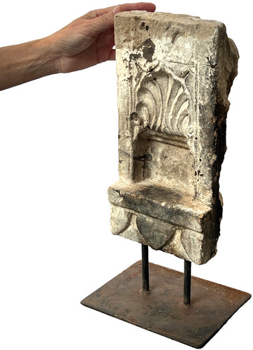 Antique stone niche mehrab - niche,