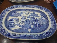 Large Willow Pattern Blue And