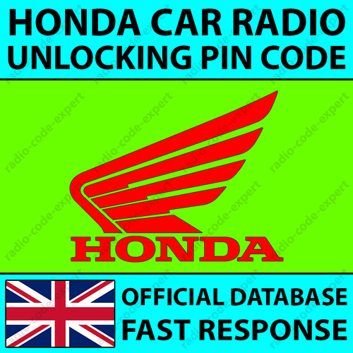 Honda radio unlocking pin - honda,