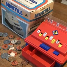 Minitill Retro Casdon mini Shop Plastic Toy Till Made England Plastic Vintage