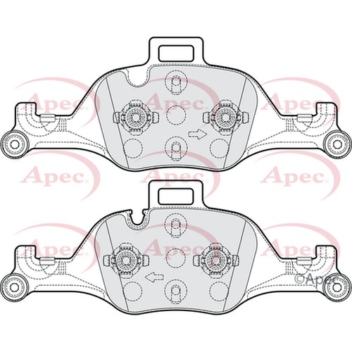 Brake pads set - brake, bmw
