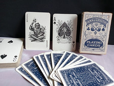 Vintage Salmon & Gluckstein Playing Cards Complete Linen Grain England