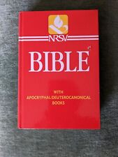 Holy Bible New RSV with Apochryphal/Deuterocanonical books. Hard cover. Used