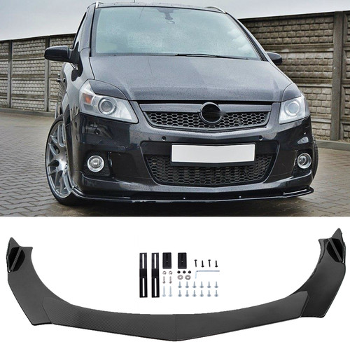 Carbon front bumper lip - carbon,