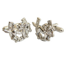Horse Shoe & Jockey Cufflinks