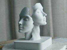 Abstract Dual Face Sculpture