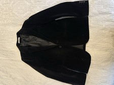 Boys' Black Velvet Blazer Age 9 140cm Height, Prom/Wedding/Smart Casual