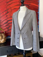 Lipsy London Women's Checked Grey Blazer Jacket Size 10 Brand New Without Tags