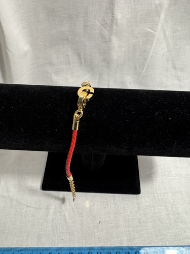 Red cord gold tone - red,