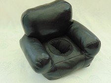 Mini Leather Style Sofa Armchair Cup & Remote / Phone Holder Funky Retro Fun