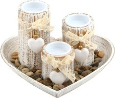 OctBird Wooden Candlestick