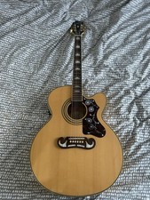 Epiphone EJ-200CE Jumbo Electro-Acoustic Guitar Natural with Hard Case