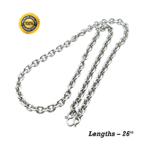 Stainless steel necklace - steel,