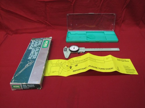 Rcbs dial caliper - case, length
