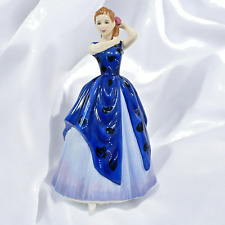 Royal Doulton Pretty Ladies "Laura" 2005 HN4860 Blue Gown England 7"