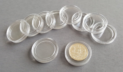 10x coin capsules size 23mm - 10x,