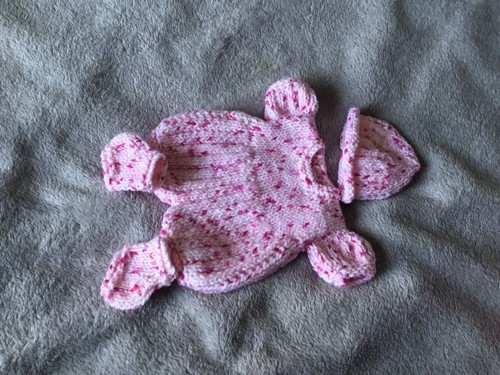 Hand knitted dolls clothes - hand,