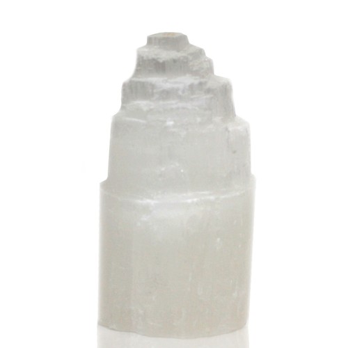 Natural selenite tower lamp - natural,